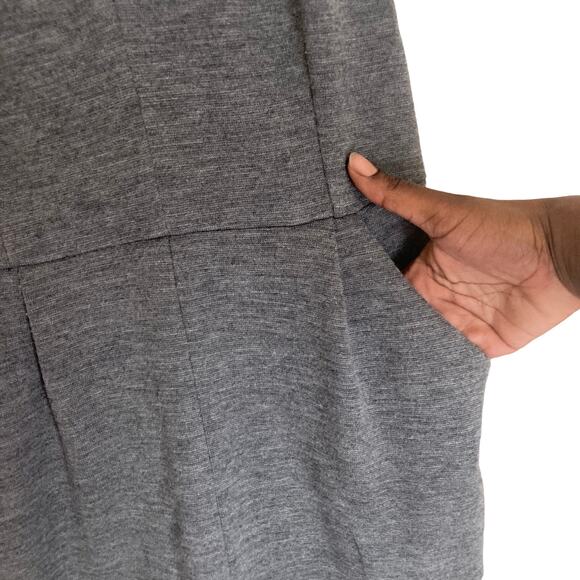 Milly Of New York Women's Gray Racerback Dress Size Large - Picture 2 of 9